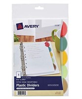 Avery Insertable Style Edge Plastic Mini Dividers