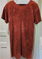 Trillium Brown Bagatelle Suede Dress