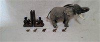 Elephant Book Ends and Collectibles