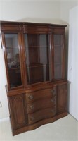 Vintage Harmony House Wood China Cabinet