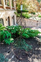 Iron Spiral Garden Trellis