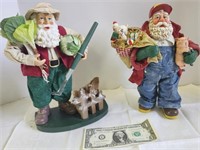 Santa Claus Farmer & Gardner, 10" tall