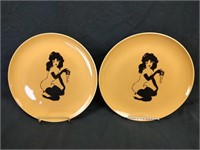 2 Rare 10" Playboy Dinner Plates