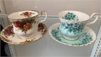 Royal Albert Old County Roses & Nocturne Cup Saucr