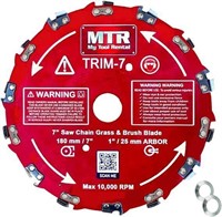 Set of 2 MTR Saw Chain Tooth Brush Cutter Blades