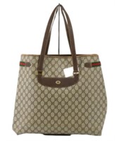 Gucci GG Supreme Sherry Line Tote Handbag