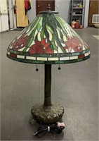 Beautiful 26" Stained Glass Lamp