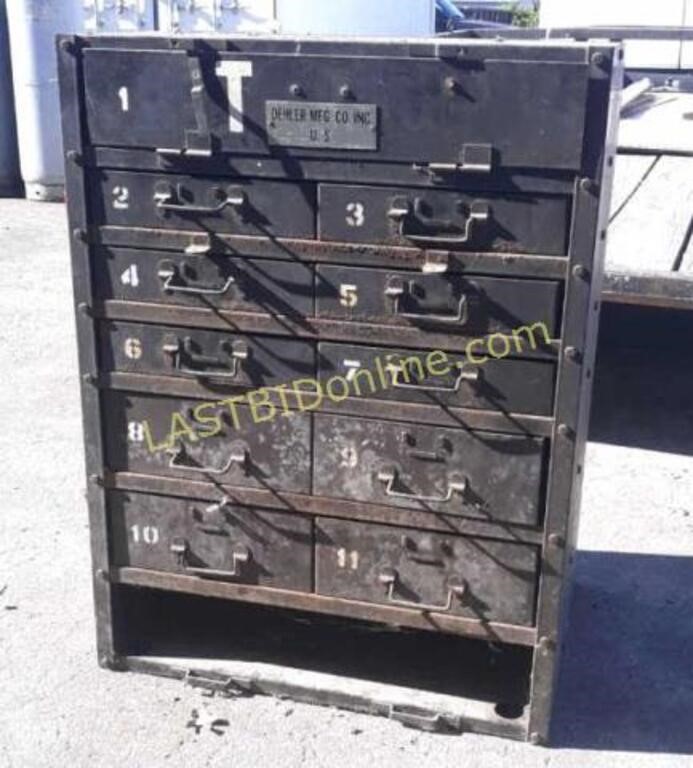 Metal 12 Drawer Cabinet