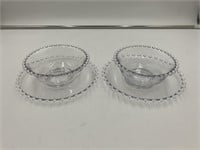 2 Candlewick Plate and Dish Sets DH