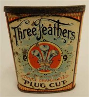 RARE THREE FEATHERS PLUG CUT TOBACCO POCKET POUCH