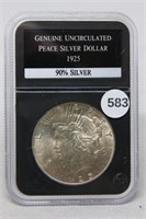 1925 P PCS BU Peace Dollar