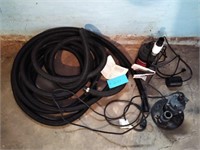 Sump pumps and accessories lot of two