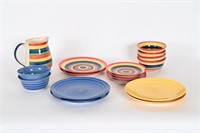 Swirl Ceramic Pitcher & Dish Set