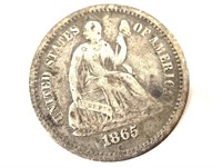 1865-S Seated Half Dime