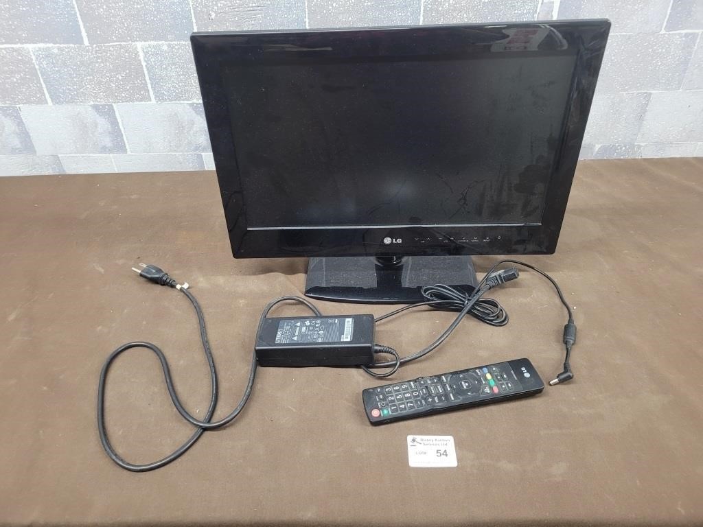 20" flat screen tv with remote