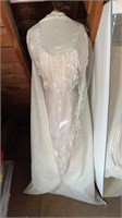 Size 10 Gold Embroidered, Lace Skirted Wedding