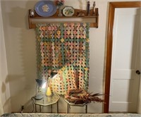 Wall Quilt Holder, Lamps, Octagon Side Tables
