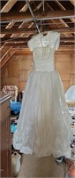 Ivory Wedding Dress-size unknown-several tears o