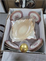 Lot- plates, oval dish etc