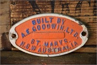 Built by A.E Goodwin - St Marys - 18cmW