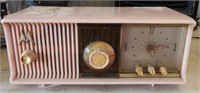 Motorola Co. vintage dresser alarm clock in pink