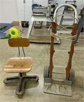 Aluminum Two Wheeler & Shop Chair