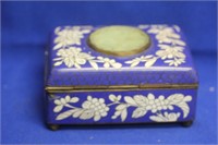 Antique Chinese Cloisonne and Jade Box