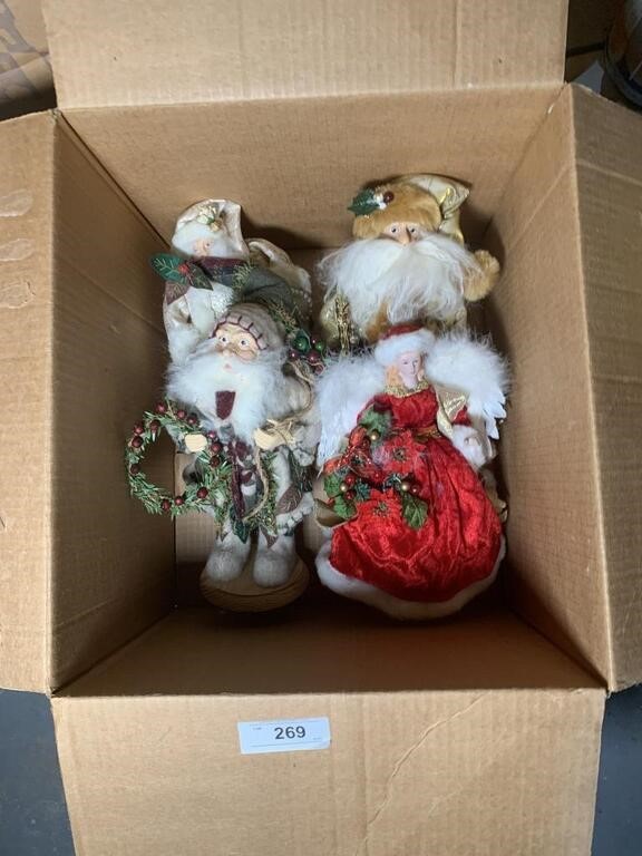 Box of Santa Clauses (located in Garage)