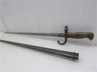 French Gras Rifle Bayonet and Scabbard – blade is