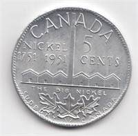 1951 Sudbury ON Big Nickel Medal