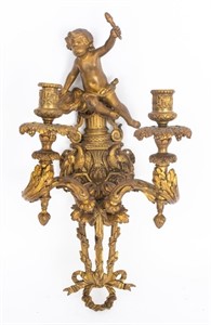 Second Empire Louis XVI Style Two-Arm Sconce