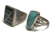 NA Turquoise Ring Pair 22.6g TW