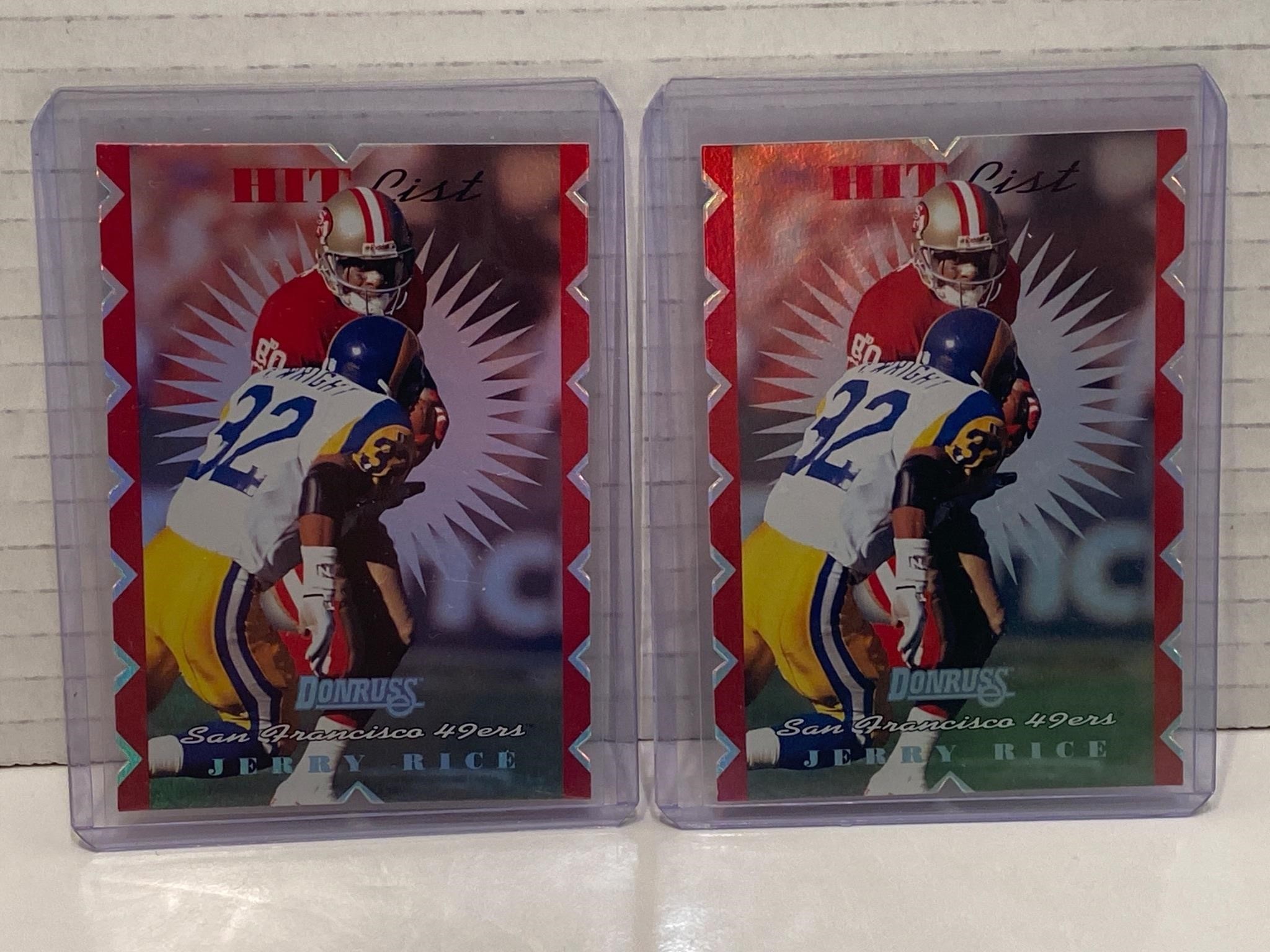 Jerry Rice Die-Cut Promo Cards