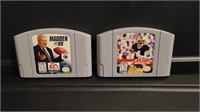 VTG Nintendo N64 NFL Quarterback & Madden 99 games