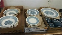 Set of Blue & White Dishes -