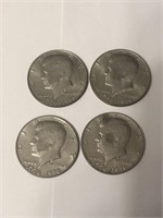 Lot of 4 Bicentennial Kennedy Half Dollars