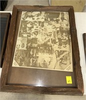 John Wayne Poster in Wooden Frame