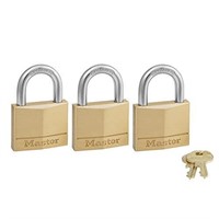 Master Lock Solid Brass Padlock with Key