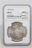 1879-S MS62 Morgan Silver Dollar
