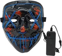 Digcreat LED Halloween Mask  EL Wire  RED