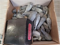 TRAY OF LEAD WEIGHTS