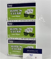 Wipe'n Clear Lens wipe 3pk