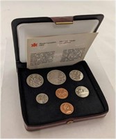 1980 Canada RCM 7 Coin Set in Leather Case