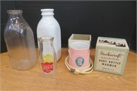 Vintage Bottle Warmer w Box Milk Bottles MBS  ++