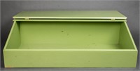 Provincial Green Painted Slanted Storage Desktop