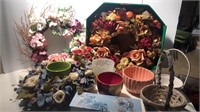Silk Flower Wreaths, Ceramic Pots, Baskets,