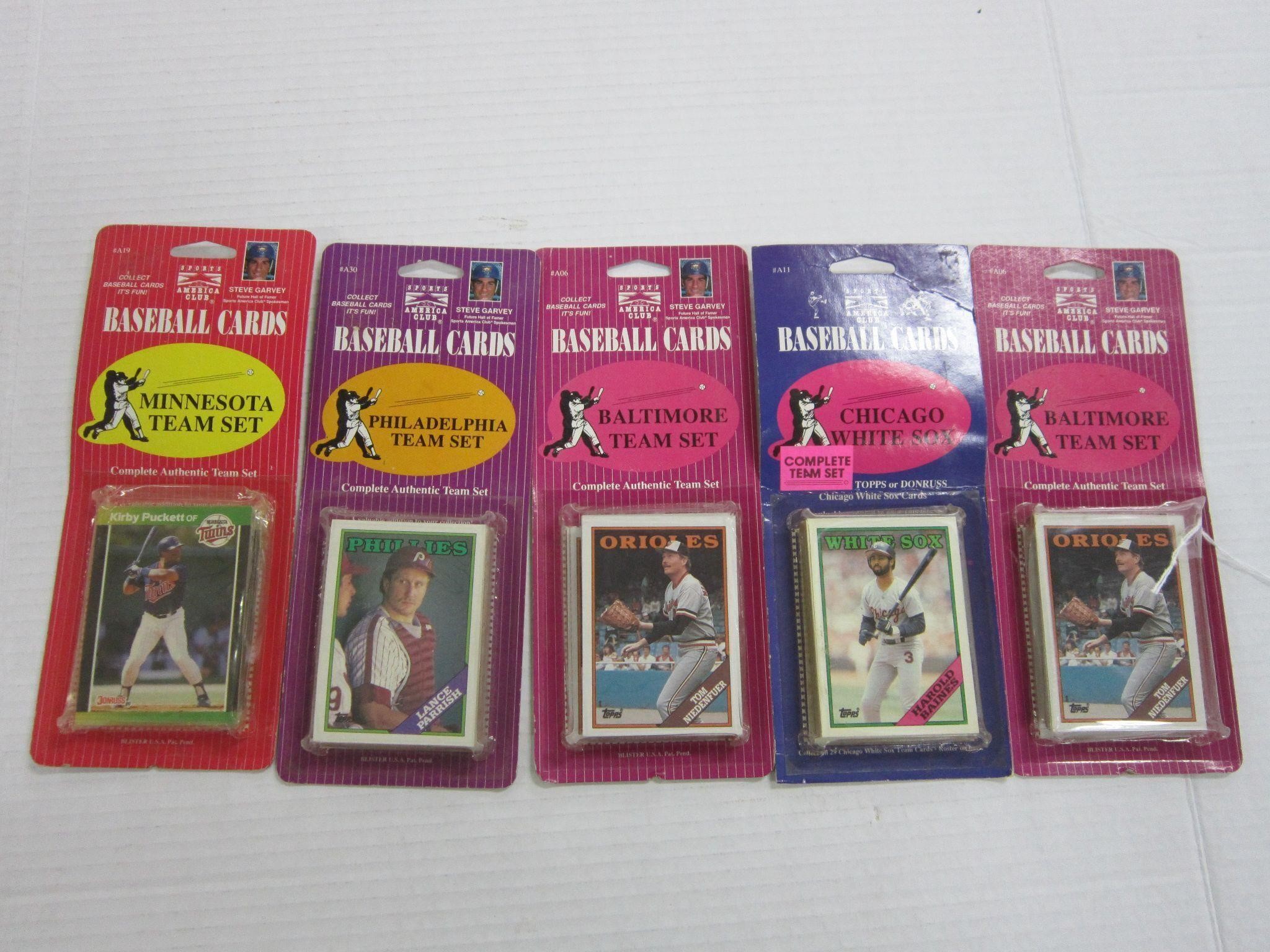 5 SEALED PACKS OF TEAM BASEBALL SPORTCARD