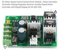DC Motor Speed Control Switch Driver Module