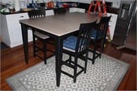 High Top Kitchen Table with (4) Chairs