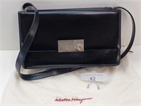Vintage Salvatore Ferragamo Leather Clutch Purse